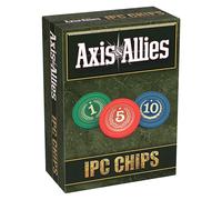 Renegade Game Studios Board Game Accessory Axis & Allies IPC Chips — 75 Weighted, 1-5-10, Plastic Tray