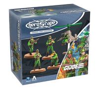 Renegade Games: GI Joe Heroscape - Greenshirts & Battle Copter Common Army Expansion - 5 Detailed Unpainted Miniatures, 2 Army Cards, Tabletop Game