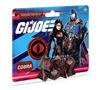Renegade Game Studios G.I. Joe Roleplaying Game: Cobra Dice Set - 8 Piece (7 Dice, 1 d2 Coin), Renegade, RPG Accessory