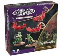 Renegade Game Studios | Heroscape BT Molten Crustaceans & Tanuki Trickster | Miniature Game Army Expansion | 5 Unpainted Figures, Dual Squad Play & Lava Terrain | 2-4 Players | 60-120 Minutes