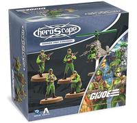 Renegade Games: GI Joe Heroscape - Greenshirts & Battle Copter Common Army Expansion - 5 Detailed Unpainted Miniatures, 2 Army Cards, Tabletop Game