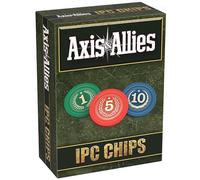 Renegade Games Studio: Axis & Allies: IPC Chips - 75 Weighted Chips, 1-5-10 Denominations, Plastic Storage Tray, Strategy Board Game Accessory Upgrade