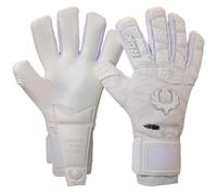 Renegade GK Limited Edition Rogue Blizzard Goalie Gloves with Fingersaves | 4mm Giga Grip | White Goal Keeper Gloves (Size 10, Adult, Mens, Neg. Cut, Level 4+)