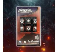 Renegade Heroscape: Utgar Dice Pack | Contains 10 d6 & 1 d20 | Black & RedTwo-Toned Dice | Ages 14+