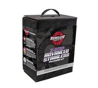 Renegade Products 3-Step Stainless Steel Polishing Kit - Airway Buffing Wheels, Compound Bars & Safety Flanges - Mirror Shine System for Steel Restoration