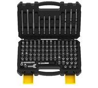 Renekton Security Bit Set 1/4-inch Adapters Phillips Slotted Hex Torx Star Tamperproof Pozi Square Spanner Torque Tri-Wing Clutch Spline Wing Nut, Security Torx Bit Set, S2 Steel, 97 Piece Set