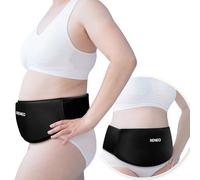 RENEO C Section Ice Pack for Post-Op, C Section Recovery Must Haves, Ice Packs Postpartum for Swelling & Pain Relief, Post C Section Belly Binder with Hot & Cold Therapy, Protects from Knocks, Black