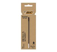 Re'New 3 Refills for BIC Crystal Ballpoint Pen Medium Tip Black Ink
