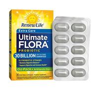 Renew Life Adult Probiotic - Ultimate Flora Probiotic Extra Care Go Pack, Shelf Stable Probiotic Supplement - 30 billion - 30 Vegetable Capsules (Packaging May Vary)