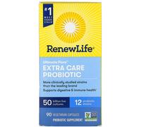 Renew Life, Ultimate Flora, Extra Care Probiotic, 50 Billion Live Cultures, 90 Vegetarian Capsules