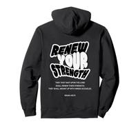 Renew Your Strength Isaiah 40:31 Groovy Christian Pullover Hoodie