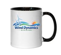 Renewable Energy and Natural Power Elements Ceramic Tea Coffee Mug Black