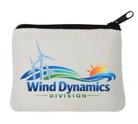 Renewable Energy and Natural Power Elements Neoprene Coin Purse Pouch 10x11cm White
