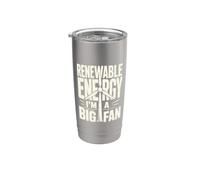 Renewable Energy Big Fan Environmentalist Wind Joke Stainless Steel Insulated Tumbler