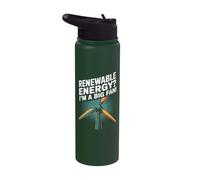 Renewable Energy? I'm A Big Fan! Stainless Steel Insulated Water Bottle