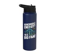 Renewable Energy? I'm A Big Fan! Stainless Steel Insulated Water Bottle