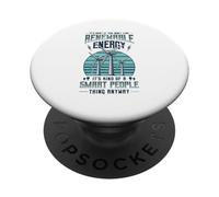 Renewable Energy Wind Turbine Environmentalist PopSockets Adhesive PopGrip