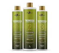 Renewhair Thermosilk Professional 3-Step Hair Treatment Set, Keratin and Argan Oil System with Ultra Shampoo, Intense Treatment, Protective Balm for All Hair Types, Vegan