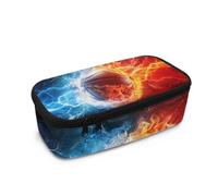 Renewold Basketball Large Capacity Pencil Case with Zipper Aesthetic Pen Pouch Bag Stationery Bag Office Stationery Organizer Makeup Bag for Teens Elementary Middle School