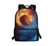 Renewold Basketball School Kids Backpacks for Boys Cool Casual Travel Rucksack Large Capacity Middle School Backpack for Kids Teens Elementary Middle School