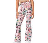 Renewold Happy Axolotl, Girl's Leggings High Waisted Flare Leggings Pants, Bell Bottoms for Girls, Full Length Jazz Dance Pants, Bootcut Yoga Pants for Kids Teens, Clothes Size 7-8 Years