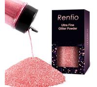 Renfio Ultra Fine Glitter Powder Metallic Resin Glitter 2.11 Oz (60g) Flakes Crafts Sequins Epoxy Chips Flake for Tumblers Slime Painting Arts Nail Holiday Decoration - Carmine
