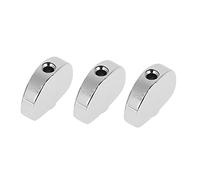 Rengue 6Pcs Alloy Guitar Machine Heads Tuner Buttons Replacement Machine Head Parts Head Hardware with 6 Screws 12 Gaskets for Universal Electric Bass Guitar Tuning Pegs