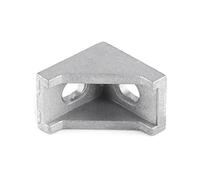 Rengue Aluminum Corner Bracket L Shaped Right Angle Brace 28x28mm 10pcs | Heavy Duty Metal Fastener for Wood Furniture, Door and Window Reinforcement, Oval Mounting Holes Compatible with Bolts and