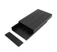 Rengue Aluminum Project Box Enclosure, Split Electronic Case 50x178x300mm | Aluminum Alloy Shell, Matte Black Sandblasted Casing, 1.35mm Thickness, Electromagnetic Shielding Housing, PCB Instrument