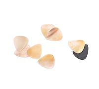 Rengue Buffalo Horn Guitar Picks 8Pcs Handcrafted Plectrums for Acoustic Electric Guitar Ukulele Banjo Mandolin with Clear Tone