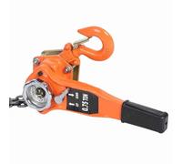 Rengue Chain Block Hoist 0.75 Ton Manual Lever Pulley with Lifting Chain | Alloy Steel Safety Hooks, Drop-proof Ring, Ergonomic Handle Cover, 750kg Capacity for Garage Workshop Industrial Lifting