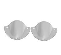 Rengue Clam Shell Vent Wire Pass Through Cover, Polished Stainless Steel | 2.24x2.16 Inch, UV Resistant, Weatherproof, Screw Hole Mount, Easy Installation for Sailing and Boating