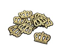 Rengue Crown Embroidered Patches, Golden DIY Iron-On Patch for Clothing | Cotton Material, 10 Pack, 1.7in X 1.5in, for Hats Bags Pants, Hide Blemishes Damage