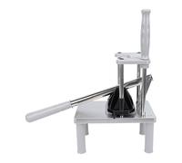 Rengue French Fry Cutter, Stainless Steel, 2 Replaceable Blades | Pull Handle Cuts Strain, Nonslip Feet Stop Sliding, Swap Blades for Varied Cuts, 24x15x40cm, for Home Kitchens