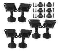 Rengue Guitar Tuning Pegs 3L3R Metal Replacement Set for Folk Guitar | Rust-proof Metal Construction, Anti- Coating, Easy Installation with Fixed Accessories, Precise and Quick Tuning, Glossy