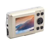 Rengue Mini Digital Camcorder 5MP 720P HD Video Camera with 16X Zoom 2.4in LCD Screen for Outdoor Travel Vlogging (Gold)