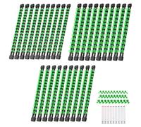 Reniteco 30-Piece Socket Organizer Set - 1/4-Inch x 160 Clips, 3/8-Inch x 150 Clips, 1/2-Inch x 120 Clips, Heavy Duty ABS Socket Holder, Premium Quality Socket Clip Rail Holder for Tool Box Drawer