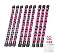 Reniteco 9-Piece Socket Organizer Set - 1/4-Inch x 48 Clips, 3/8-Inch x 45 Clips, 1/2-Inch x 36 Clips, Heavy Duty ABS Socket Holder, Premium Quality Socket Clip Rail Holder for Tool Box Drawer