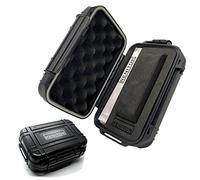 RENITOR Premium Watch Travel Case Storage Box for watch | ABS Ultimate Protection Waterproof Shockproof | Fits all Wristwatches & Smart watches up to 60mm | Cleaning Cloth Included | (1, Black)