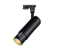 RENJINGG Led Zoom Track Light Spotlight Home Improvement 20W Commercial Focus Spotlight Astigmatism Bar Tea Restaurant Super Bright Cob Rail Light (Color : Black, Size : Warm light)