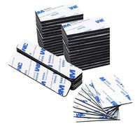 RENKE Super Strong Sided Adhesive strips - 50 PcsHeavy Duty Picture Hanging Strips for Indoor/Outdoor Use - Waterproof, Easy Cut, Perfect for Pictures,Mirrors, Frames & More