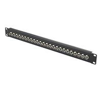 Renkforce 24 Port BNC Video Patch Panel, 1U Module Carrier for 19 Cabinets