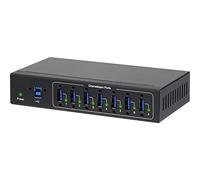 Renkforce 7 Port USB 3.2 Gen 1-Hub (USB 3.0) for industrielle Anwendungen, to wall mounting black