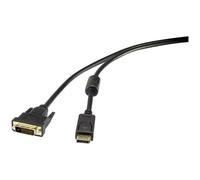 Renkforce RF-3433992 DisplayPort Cable Black 1.00 m UHD 4K 60Hz Go...