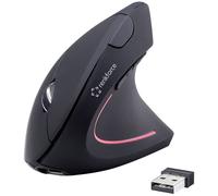 Renkforce RF-WM-322 Ergonomic mouse Wireless Optical Black 5 Buttons 1600 DPI Ergonomic,Rechargeable