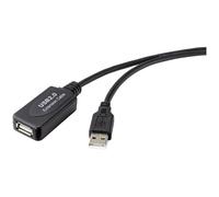 Renkforce RF-4888674 USB cable Silver Stainless steel 0.50 m USB-A...