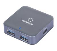 Renkforce RF-6416462 RF-USBH-500 USB hub 2+2 ports 3.2 2nd Gen Alu...