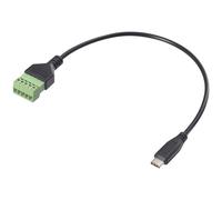 Renkforce RF-6443962 Adapter cable USB 2.0 Mini B to Clip terminal...