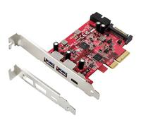 Renkforce RF-6613196 USB 3.2 controller card 3+2 ports USB C USB A...