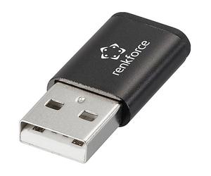 Renkforce RF-6615904 USB data blocker Adapter USB-A plug to USB-C ...